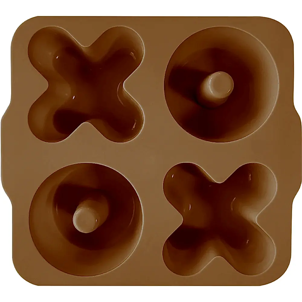 OiOi Xoxo 2'li  Pişirme ve Saklama Kabı Woody Brown / Powder Grey