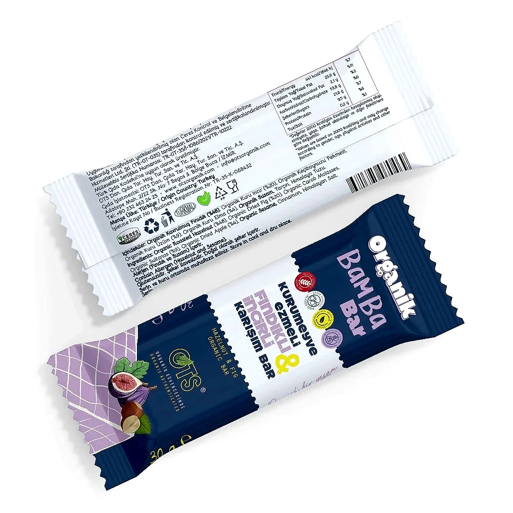 Ots Organik Bamba Bar Fındıklı & İncirli 30 gr