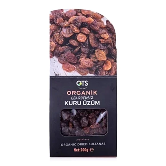 Ots Organik Kuru Üzüm Çekirdeksiz 200 gr