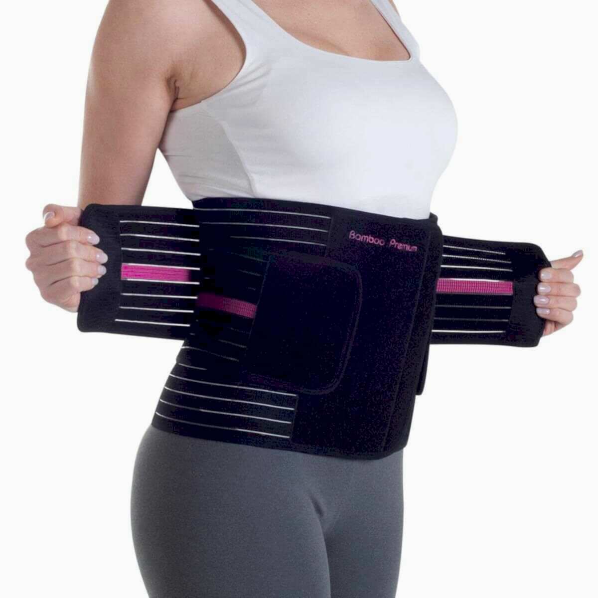 Owli Bamboo Premium Extra Sıkılık Kemeri Siyah Siyah