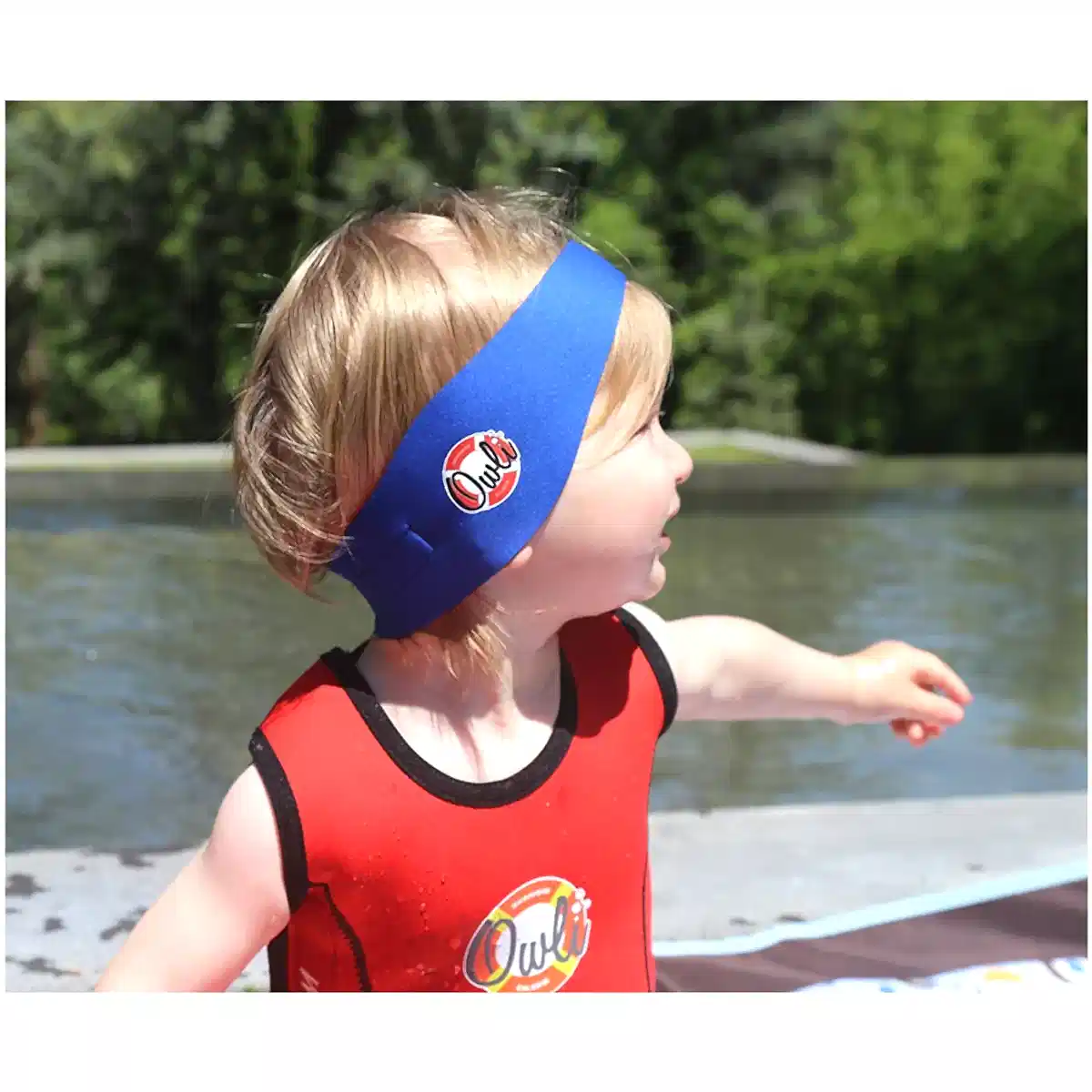 Owli Swimwarm Kulak Koruyucu Mavi - Bebek STD