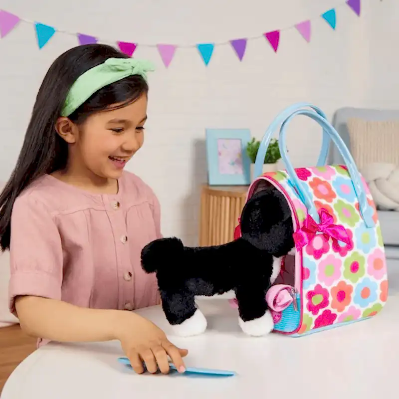 Pucci Pups Yavru Köpek ve Çiçekli Çanta STD