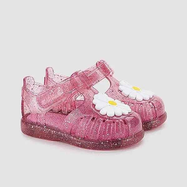 İgor Yazlık Çocuk Sandaleti Tobby Gloss Flor - Tr.Fucsia Multi Glitter Pembe