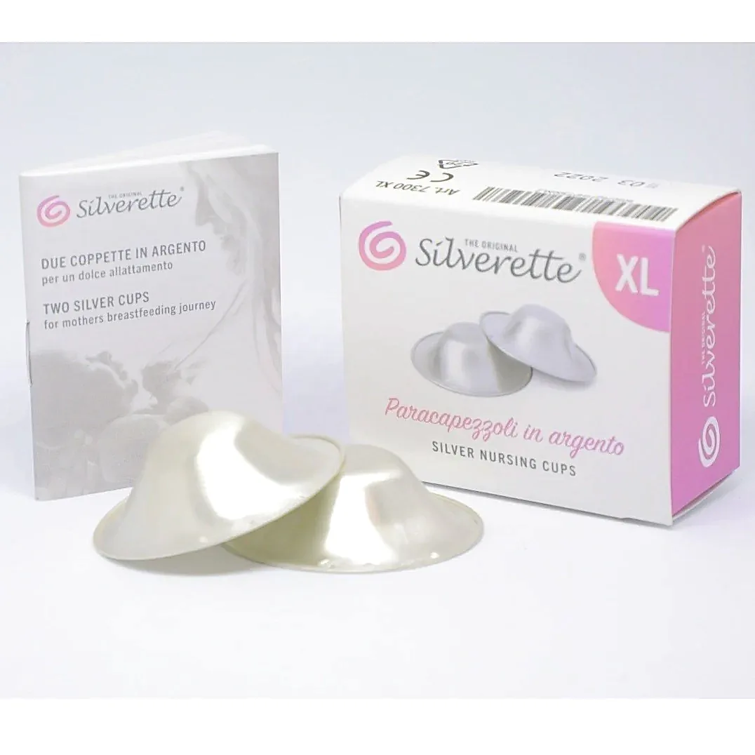 Silverette Gümüş Göğüs Ucu Koruma Kapağı XL 2'li STD