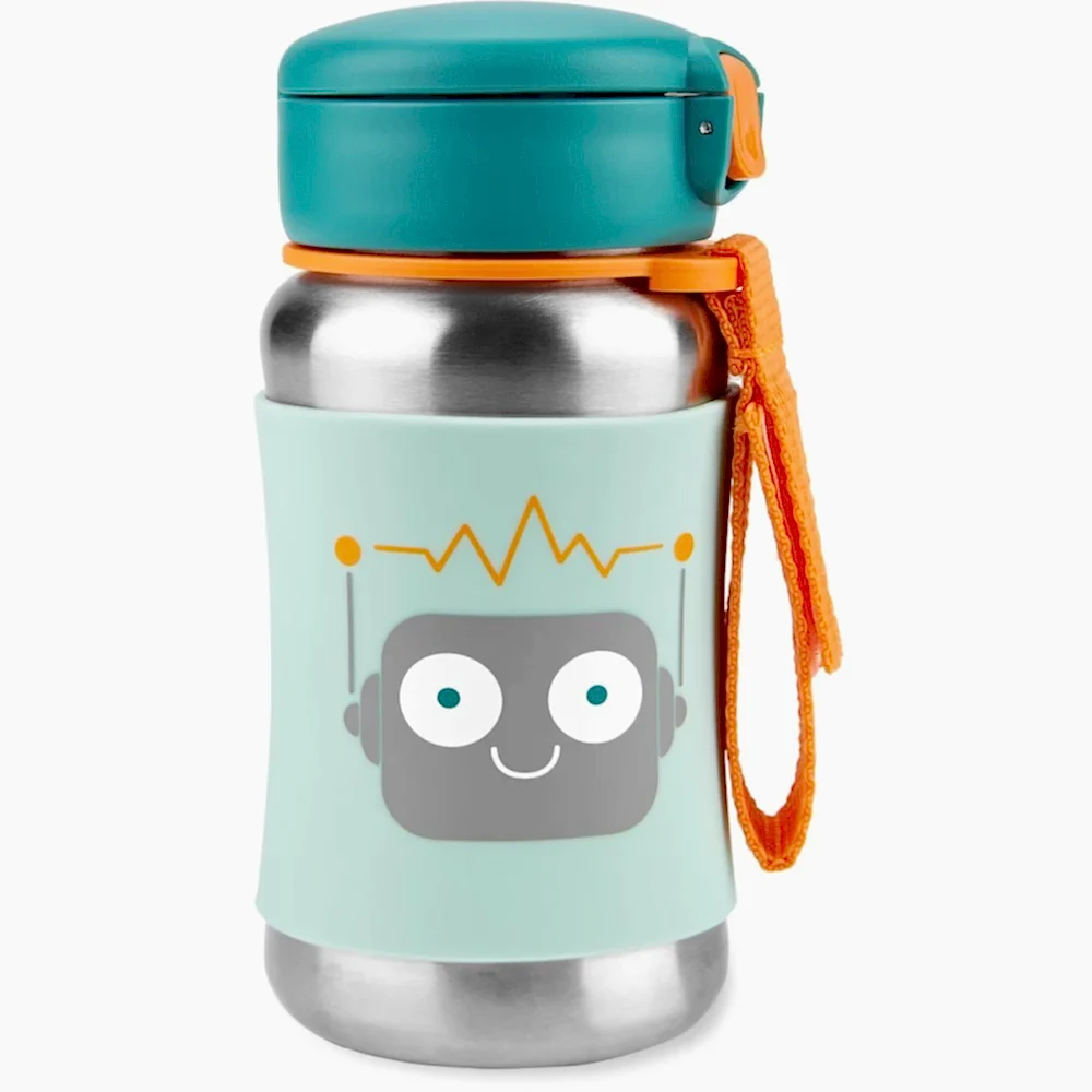 Skip Hop Spark Style Pipetli Paslanmaz Çelik Suluk Robot STD