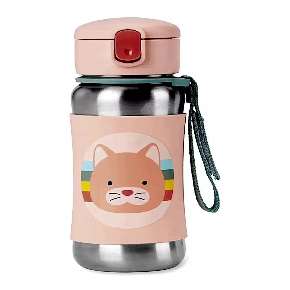 Skip Hop Zoo Paslanmaz Çelik Suluk Kedi