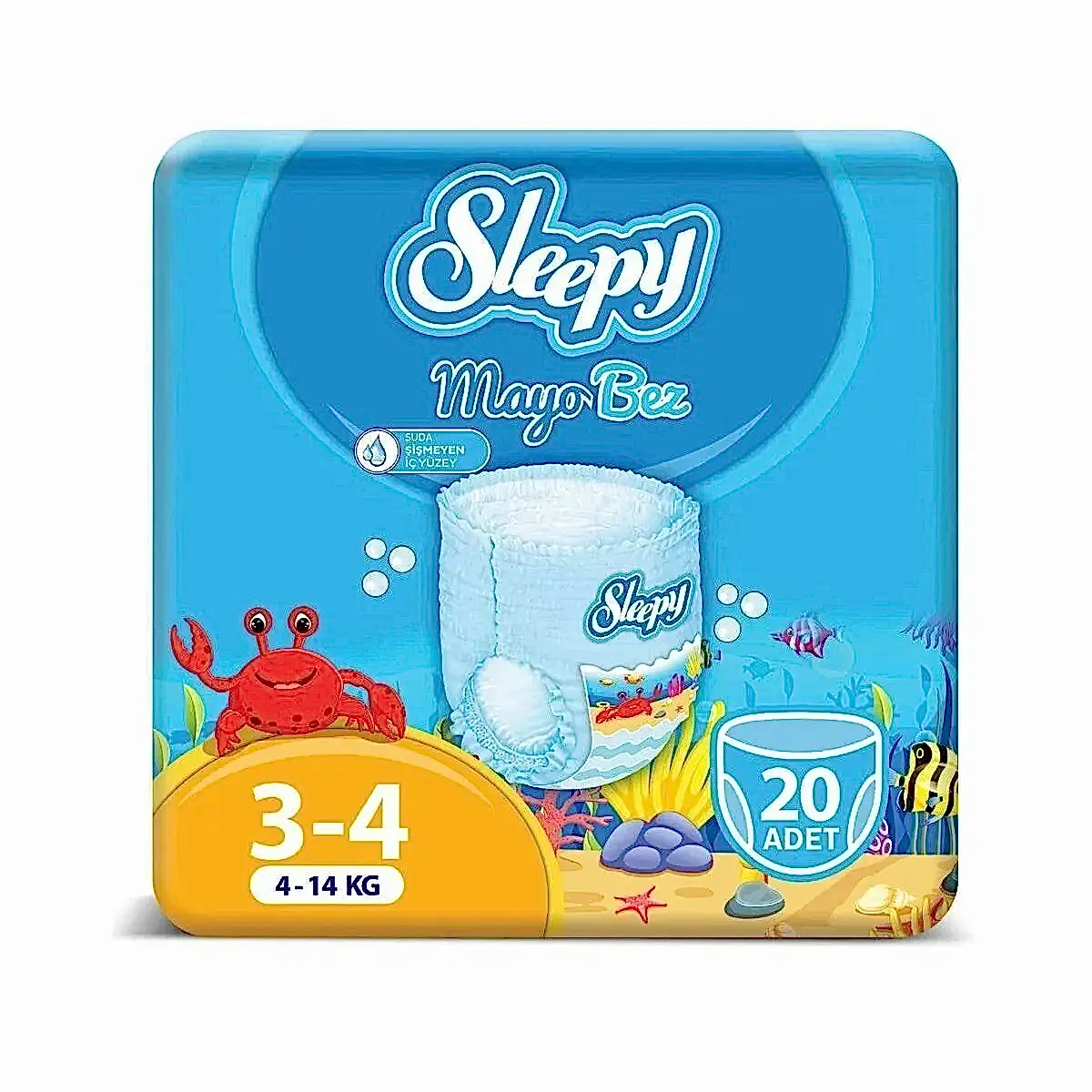Sleepy 3-4 Beden Maxi Mayo Külot Bez 4-14 kg 20 Adet