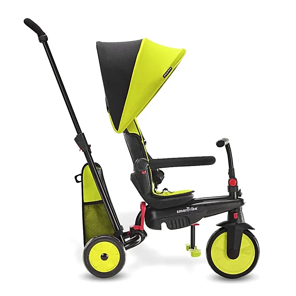 SmarTrike STR3 Plus 5’i 1 Arada Modüler Katlanabilir Bebek Arabası ve Üç Tekerlekli Bebek Bisikleti - Yeşil