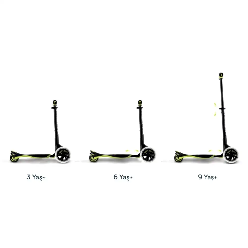 SmarTrike Xtend 3 Aşamalı Büyüyebilen Çocuk Scooterı 3-12 Yaş Yeşil