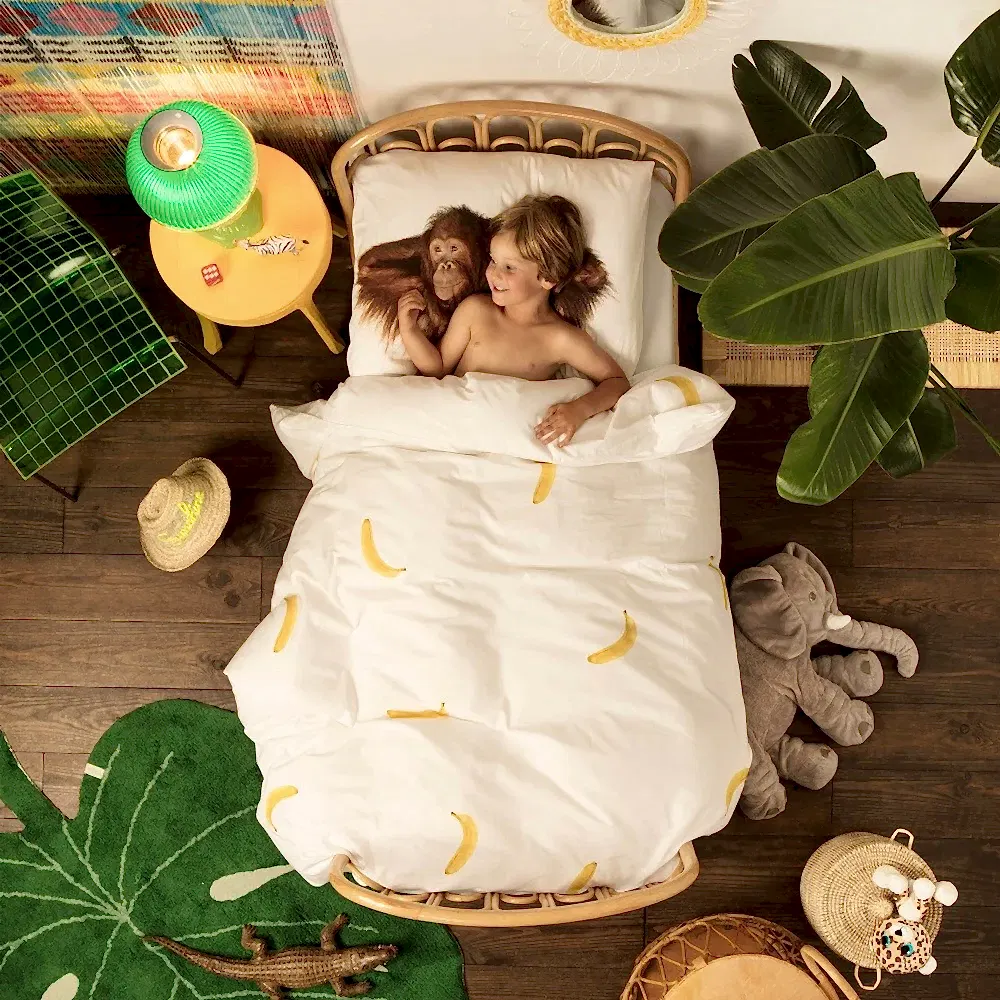 Snurk Nevresim Takımı 135*200 cm - Banana Monkey