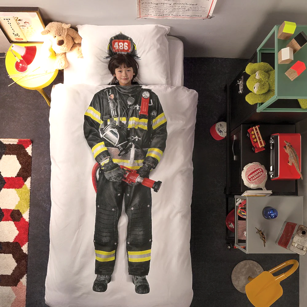 Snurk Nevresim Takımı 135*200 cm - Firefighter STD