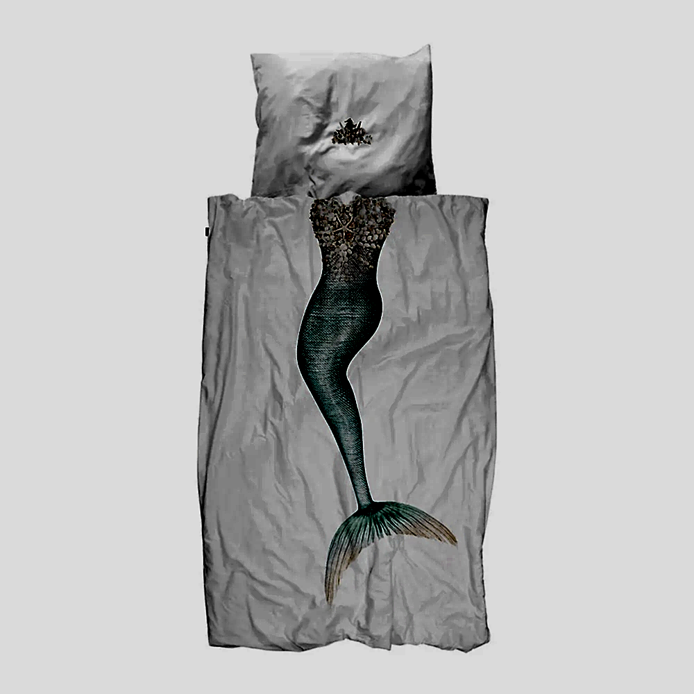 Snurk Nevresim Takımı 135*200 cm - Mermaid Beyaz