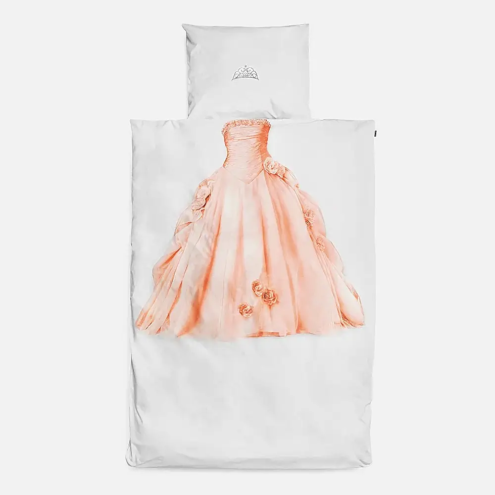 Snurk Nevresim Takımı 135*200 cm - Princess Pink Beyaz