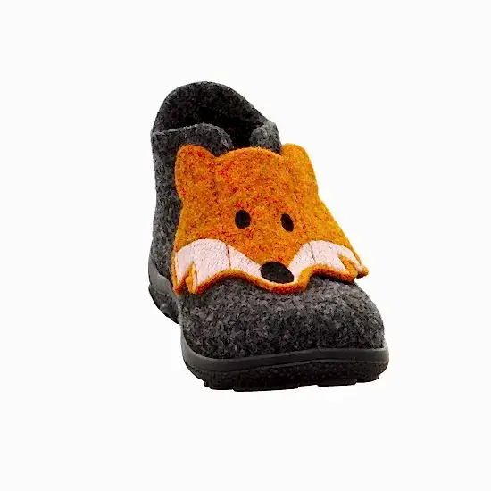 SuperFit Kışlık Happy Octi Erkek Ev Ayakkabısı Antrasit