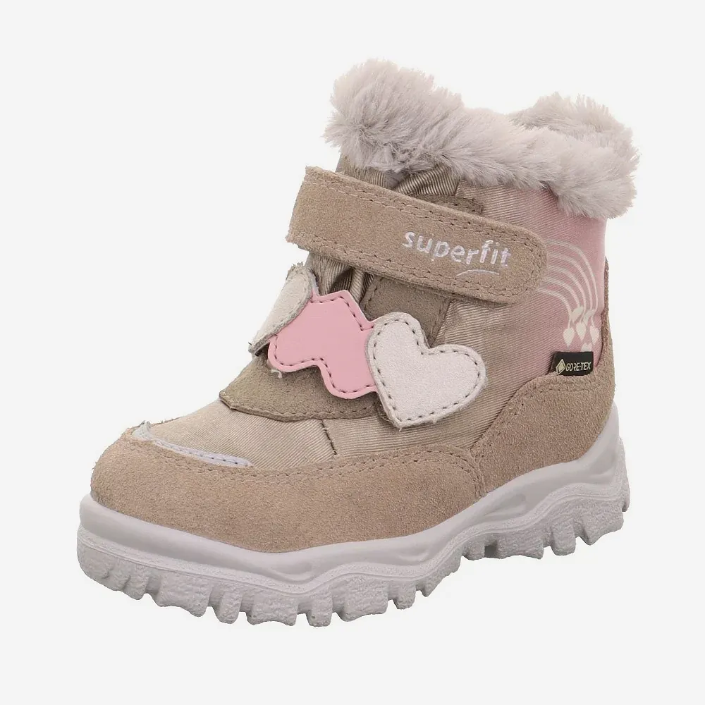 SuperFit Kışlık Kız Çocuk Husky Goretex Bot Bej