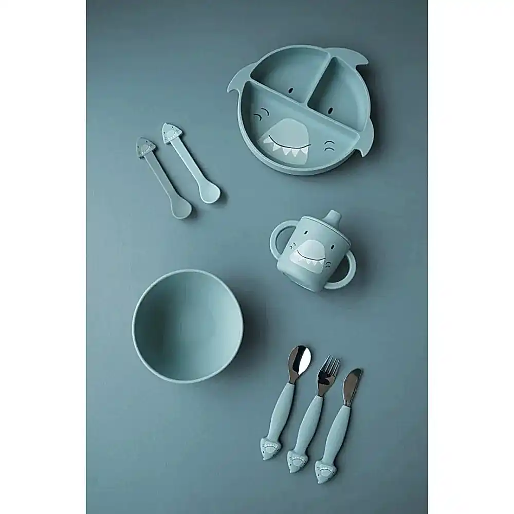 Trixie 2'li Silikon Kaşık - Mr. Shark