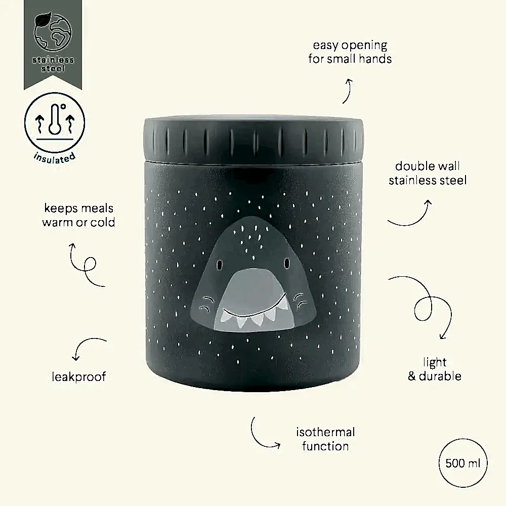 Trixie Çocuk Termal Çelik Yemek Kabı - Mr.Shark