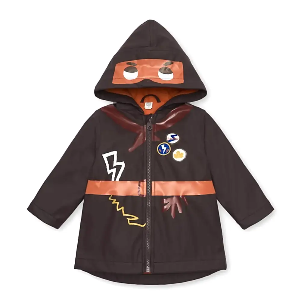 Tuc Tuc Erkek Polarlı Yağmurluk Kahverengi