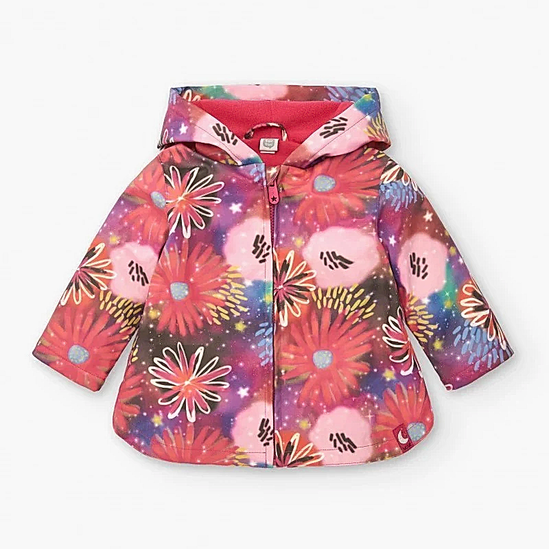 Tuc Tuc Kız  Polarlı Yağmurluk Pembe