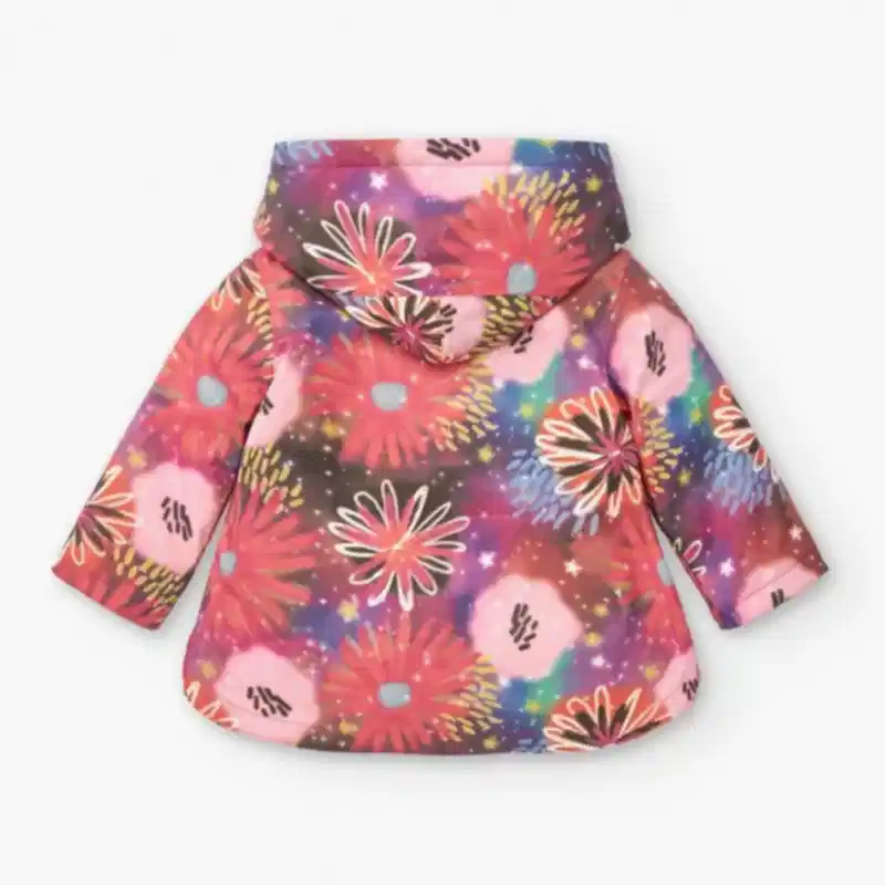 Tuc Tuc Kız  Polarlı Yağmurluk Pembe