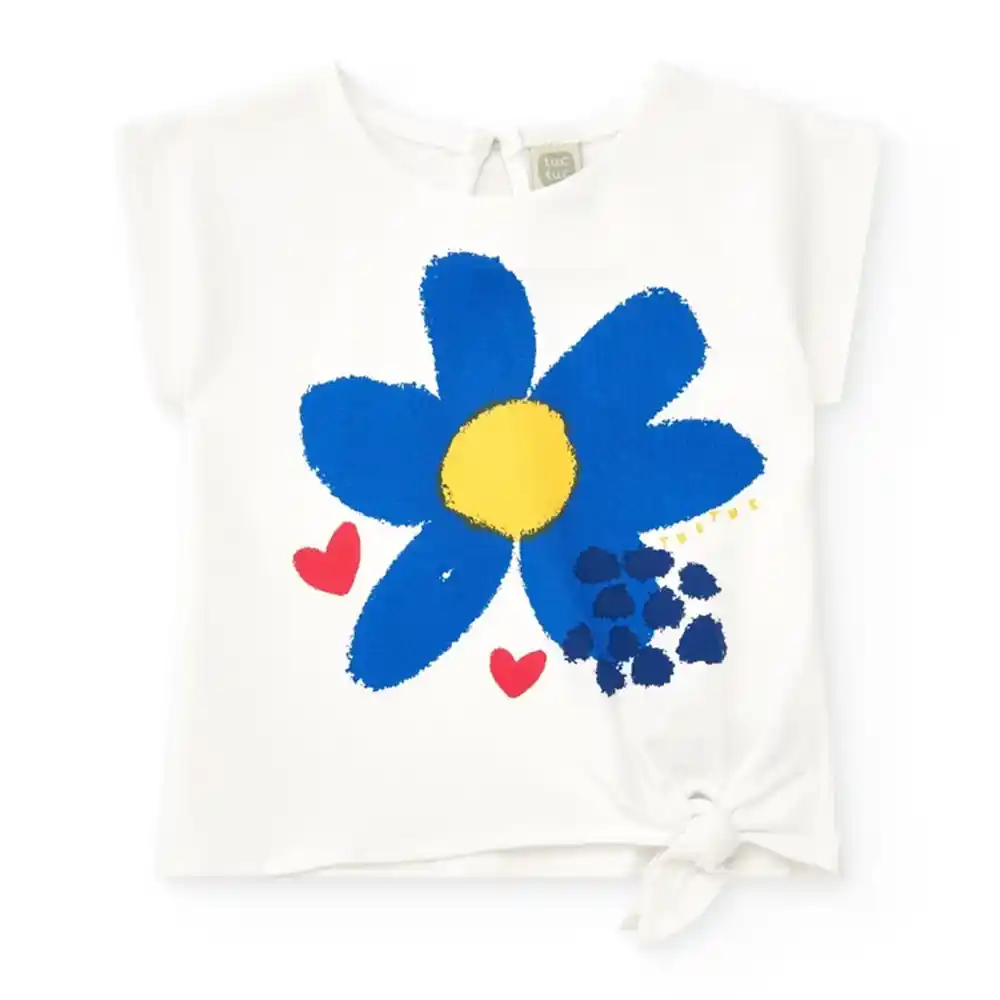 Tuc Tuc Kız T-shirt Şort 3'lü Set Mavi