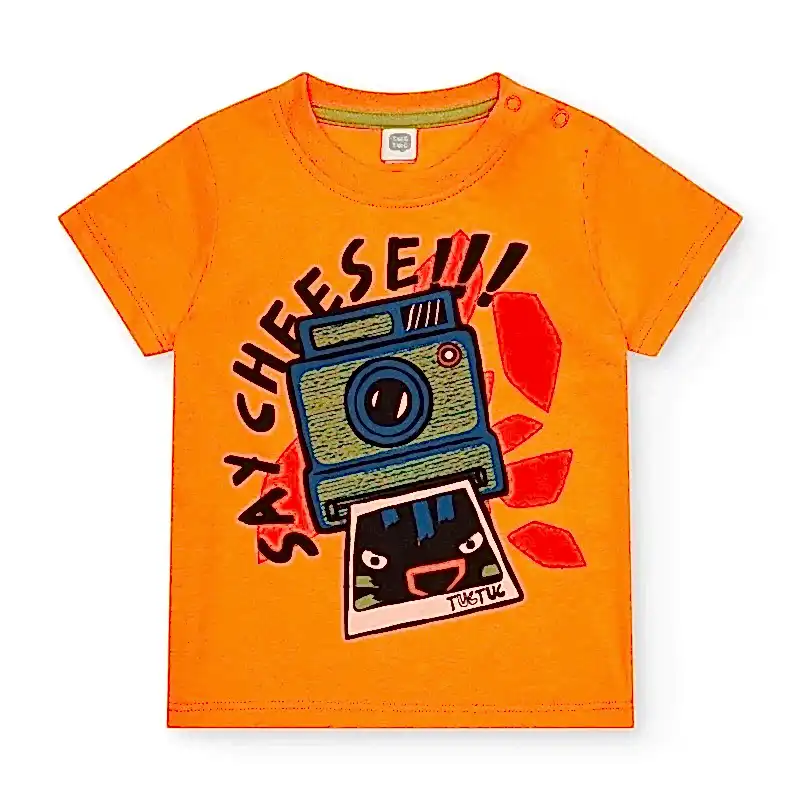 Tuc Tuc Yazlık Erkek Çocuk T-shirt Turuncu
