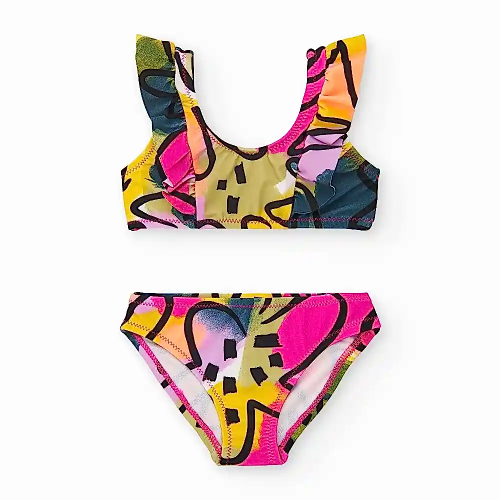 Tuc Tuc Yazlık Kız Bikini Sarı