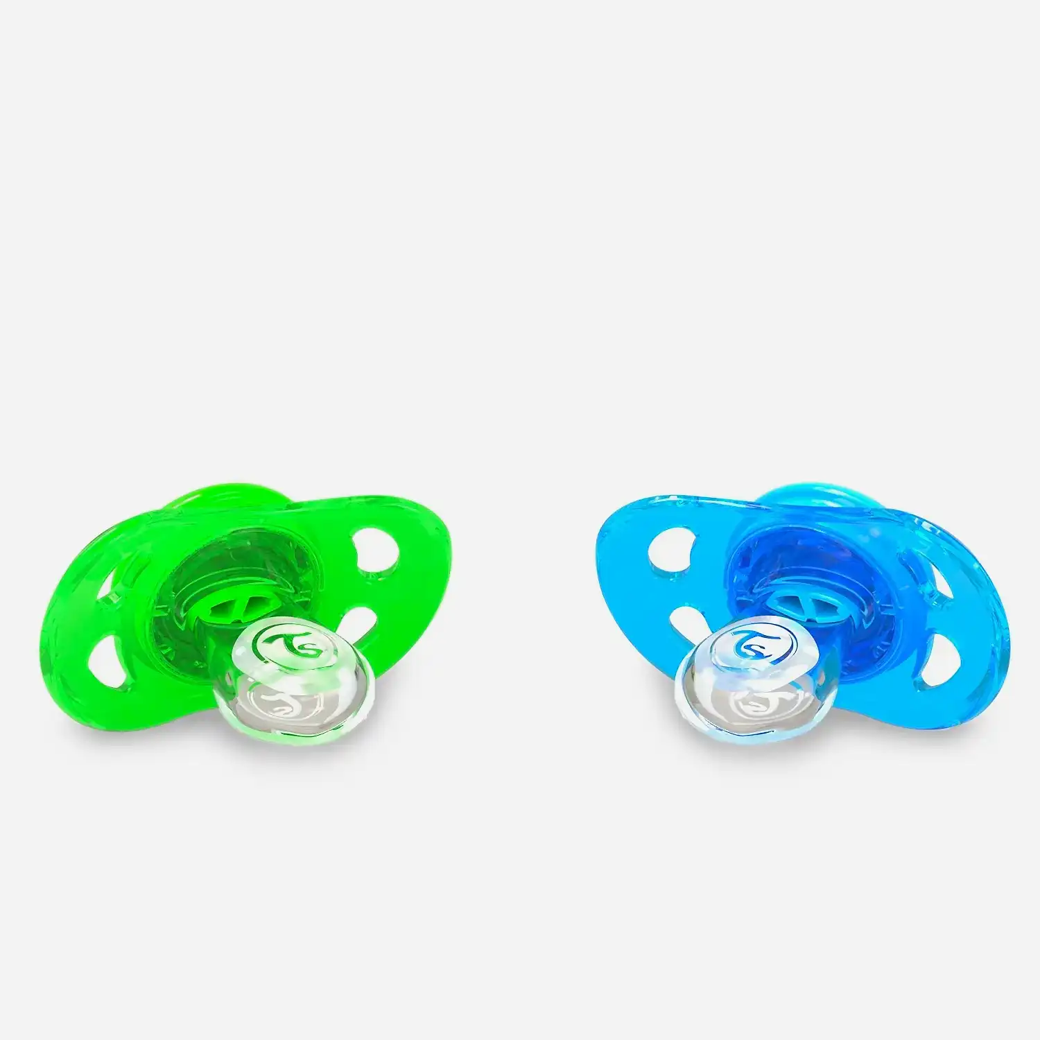 Twistshake Mavi Yeşil Silikon Emzik İkili Paket 0-6 Ay STD