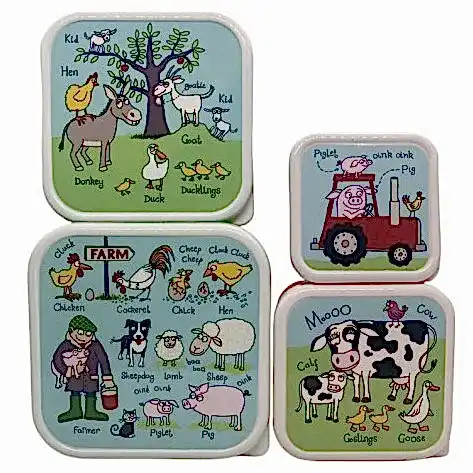 Tyrrell Katz 4'lü Atıştırma Kutusu Farmyard