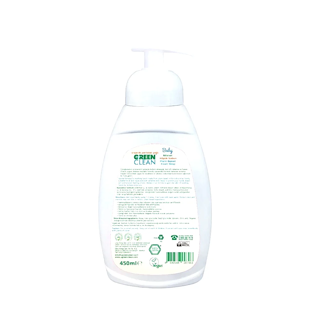 U Green Clean Bebek Köpük Sabun 450 ml