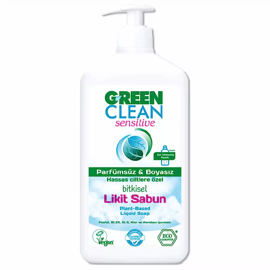 U Green Clean Bebek Organik Parfümsüz ve Boyasız Bitkisel Likit Sabun 500 ml