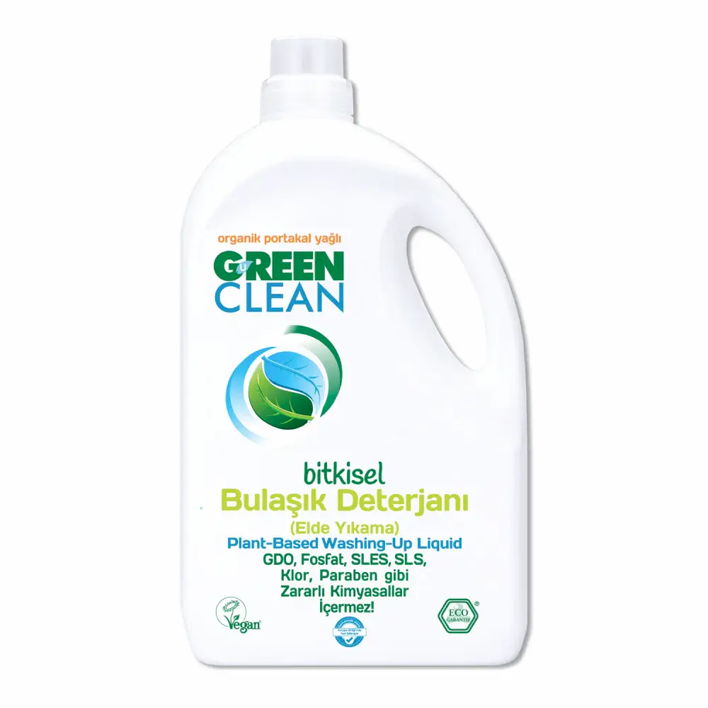 U Green Clean Organik Portakal Yağlı Bitkisel Bulaşık Deterjanı 2750 ml