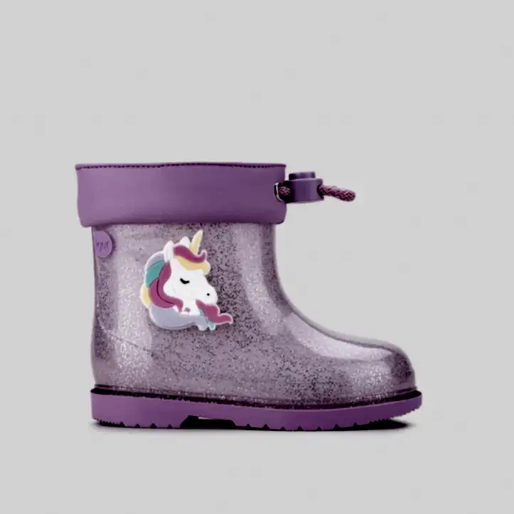 Igor Çocuk Yağmur Botu Bimbi Unicornio Glitter Malva Mor