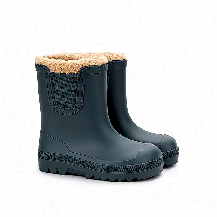 Igor Kürklü Çocuk Yağmur Botu Veerona Borrego - Grıs Petroleo Antrasit