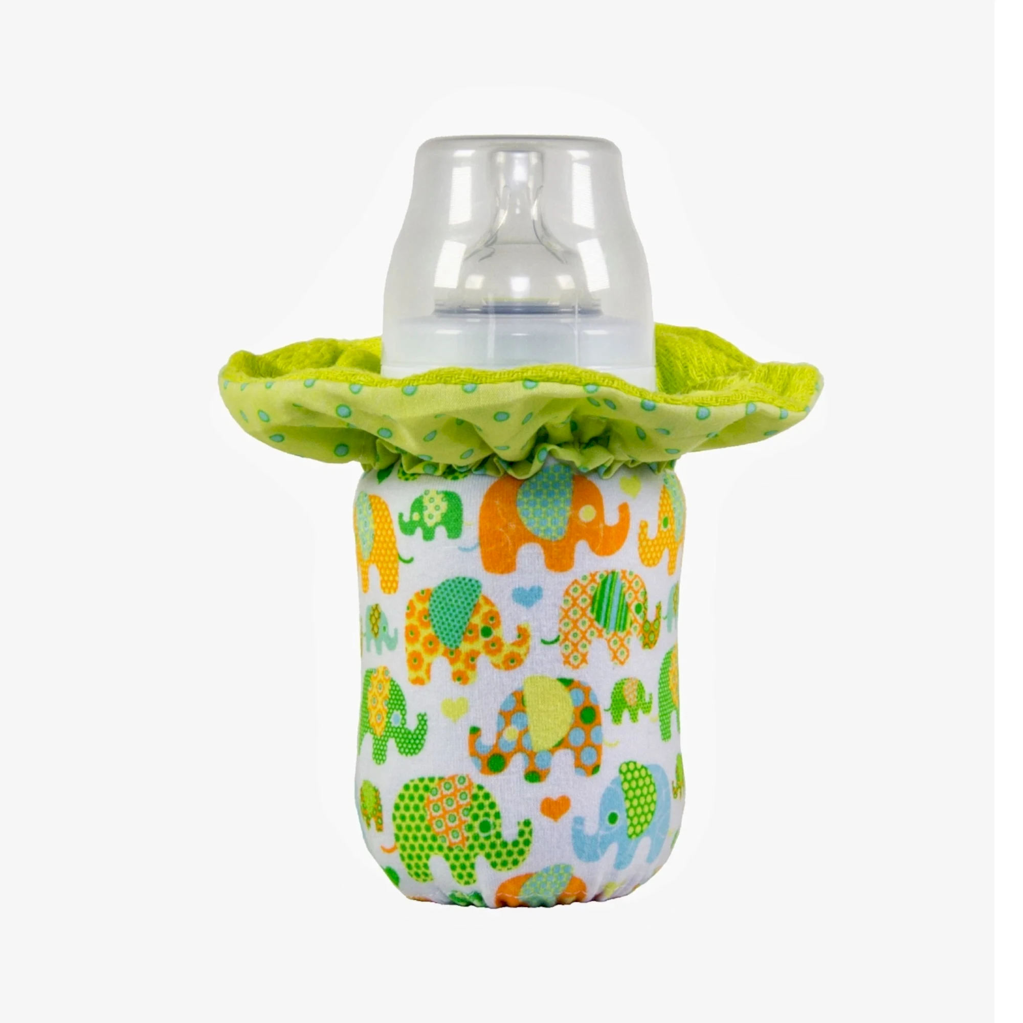 WarmZe Taşınabilir Biberon Isıtıcısı Küçük Boy Yeşil Fil STD