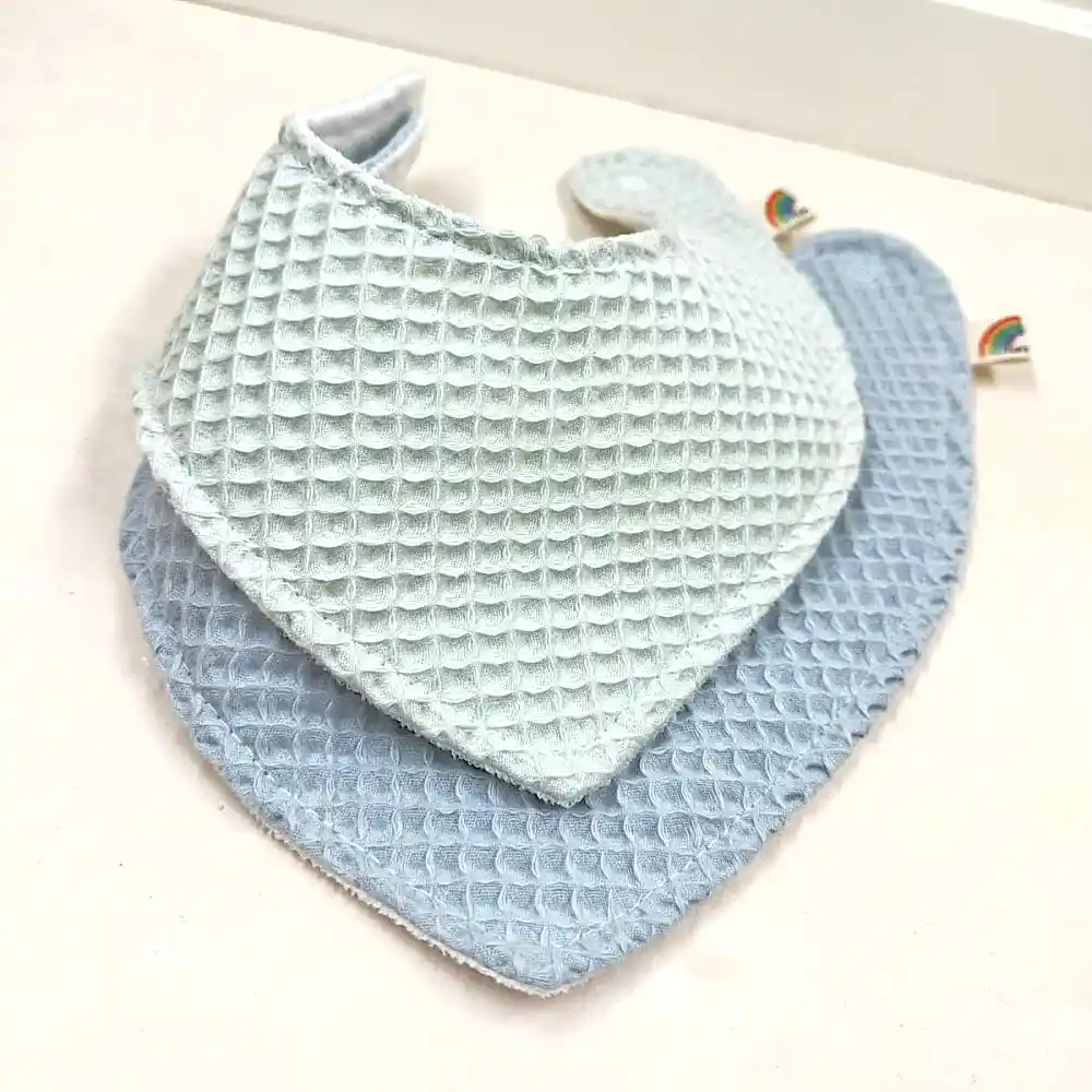 Le Petit Dodo 2'li Su Geçirmez Pure El Yapımı Bebek Salya Önlüğü