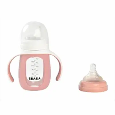 Beaba 210 Ml Cam Biberon Old Pink - Biberon ve Aksesuarları - Görsel 2